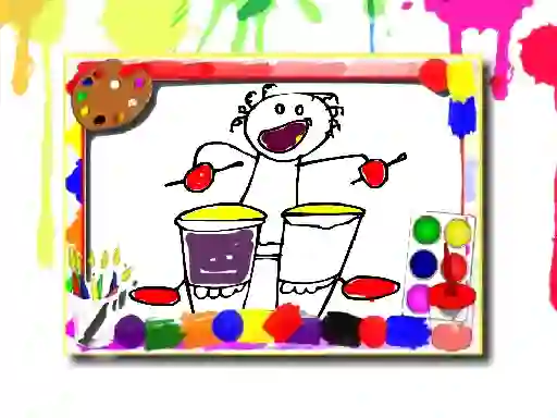 Lojë Music Coloring Book në internet