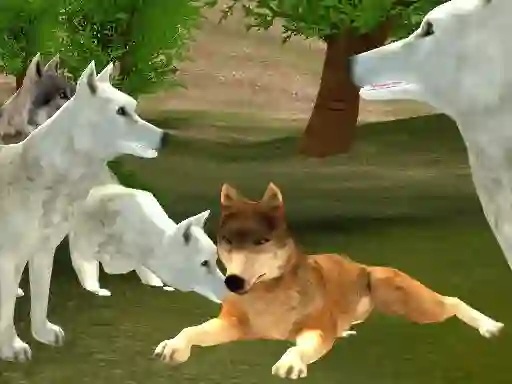 Lojë Wild Wolves Hunger Attack në internet