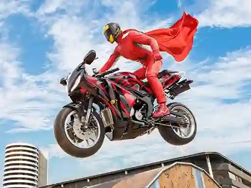 Lojë Real Motorbike Super Hero Stunt 3D në internet