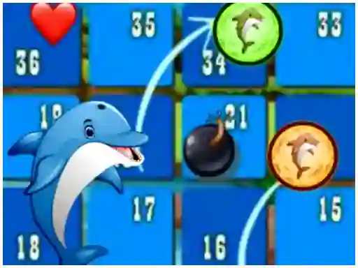 Lojë Dolphin Dice Race në internet