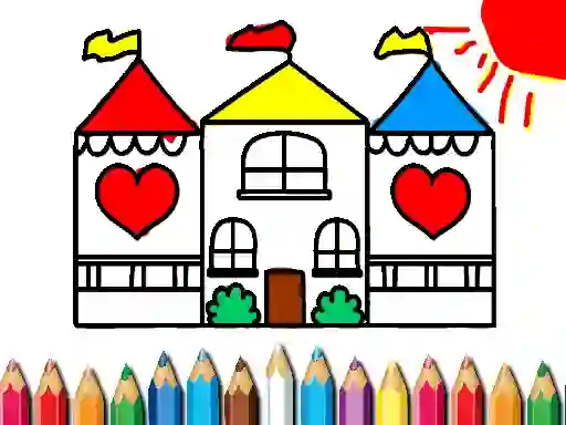 Lojë Back To School Coloring Book DOLL HOUS në internet