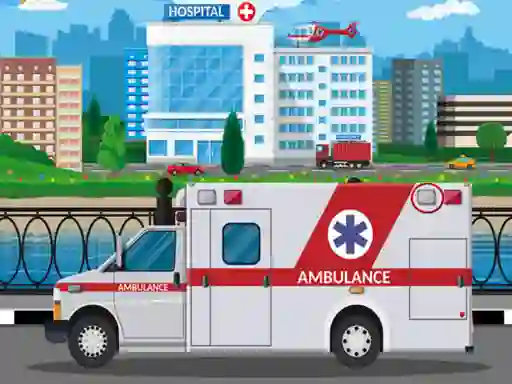 Lojë Ambulance Trucks Differences në internet