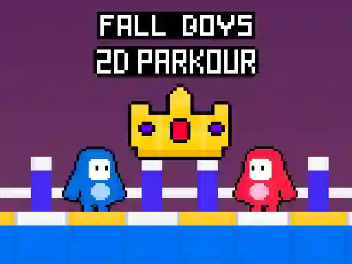 Lojë Fall Boys 2D Parkour në internet