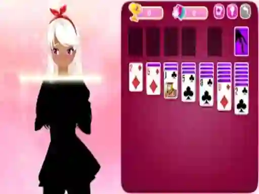 Lojë Solitaire Girls 2 në internet