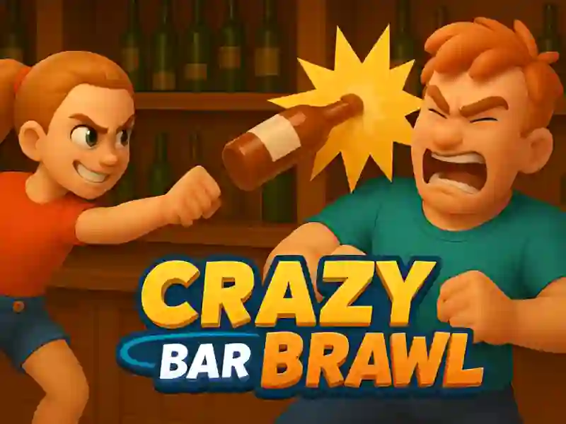 Lojë Crazy Bar Brawl në internet