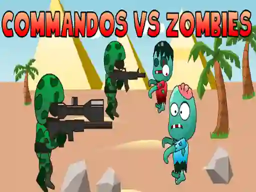 Lojë Commandos vs Zombies në internet