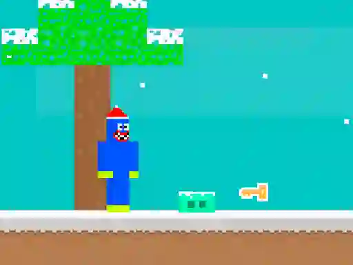 Lojë Noob Huggy Winter në internet