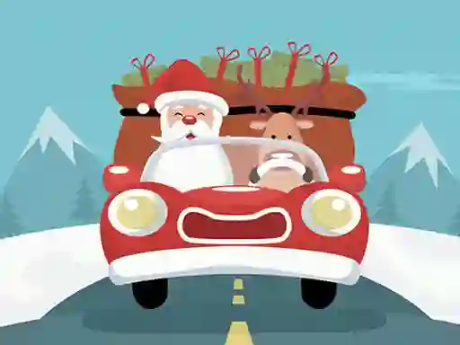 Lojë Santa Giving Presents Jigsaw në internet