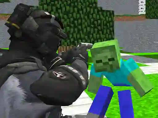 Lojë Counter Craft Zombies në internet