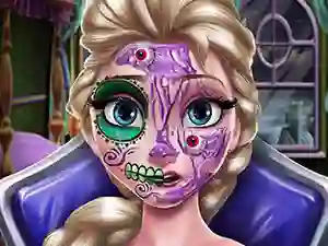 Lojë Elsa Scary Halloween Makeup në internet