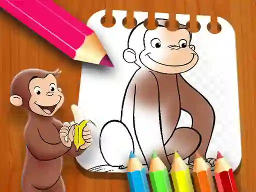 Lojë Curious George Coloring Book në internet