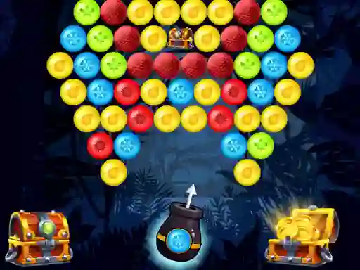 Lojë Bubble Shooter Golden Chests në internet