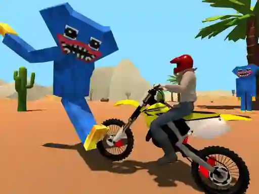 Lojë Motoracer vs Huggy në internet