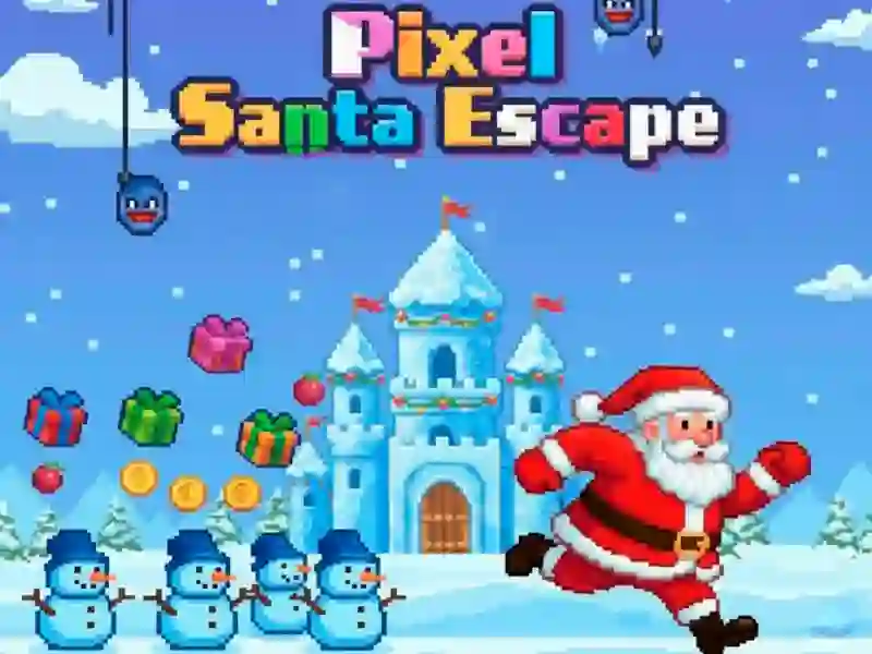 Lojë Pixel Santa Escape në internet