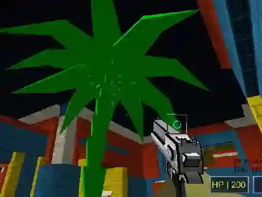 Lojë Strike blocky funs 2022 në internet