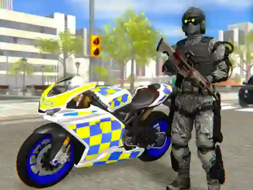 Lojë Police Bike City Simulator në internet