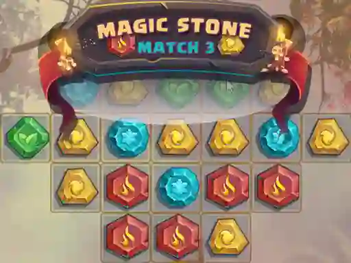 Lojë Magic Stone Match 3 në internet