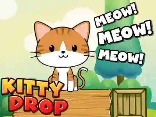 Lojë Kitty Drop save the Kat në internet