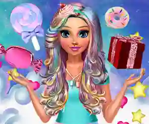 Lojë Katie's Candy Look në internet