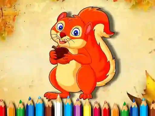 Lojë Squirrel Coloring Book në internet