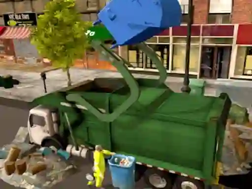 Lojë Town Clean Garbage Truck në internet