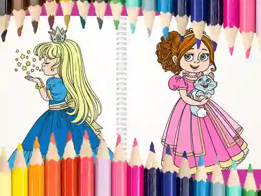 Lojë Beautiful Princess Coloring Book në internet
