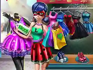 Lojë Dotted girl realife shopping në internet