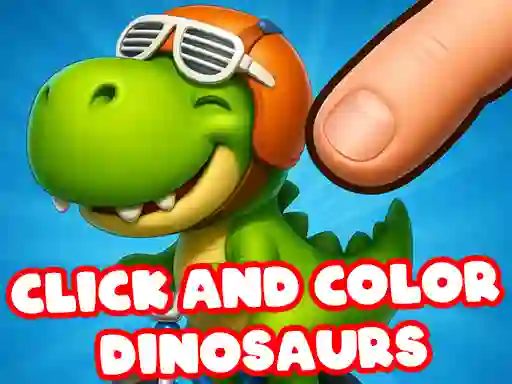 Lojë Click And Colors Dinosaurs në internet