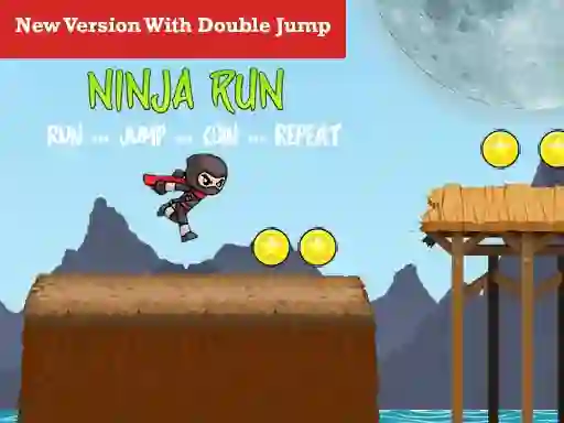 Lojë Ninja Run Double Jump në internet
