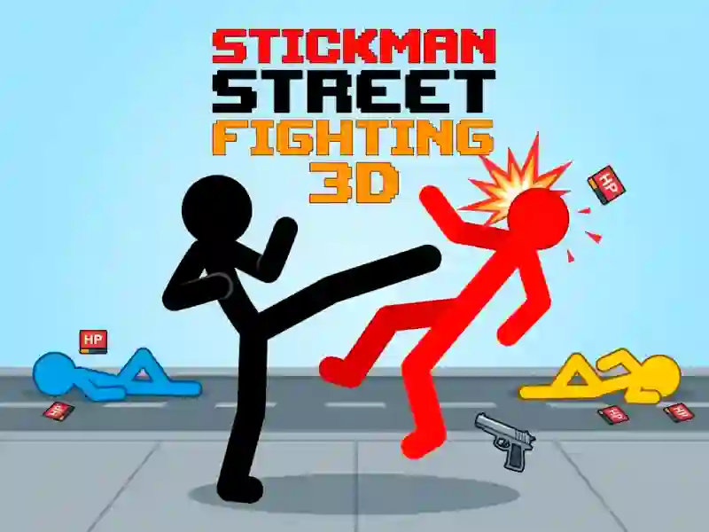 Lojë Stickman Street Fighting 3d në internet