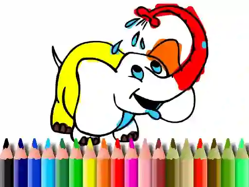 Lojë Back To School: Elephant coloring në internet