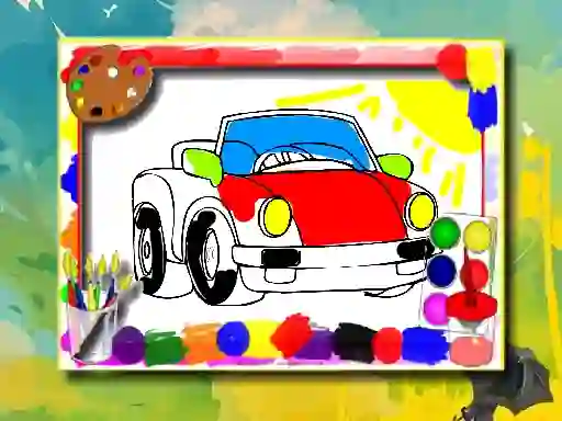 Lojë Cartoon Cars Coloring Book në internet