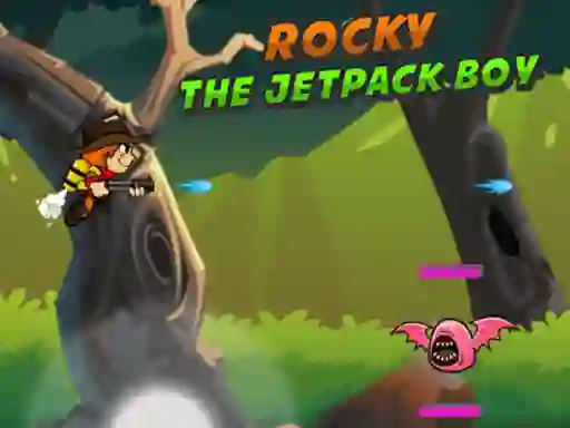 Lojë Rocky The Jetpack Boy në internet