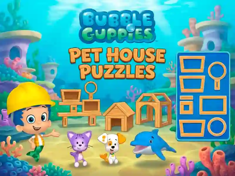 Lojë Bubble Guppies Pet House Puzzles në internet