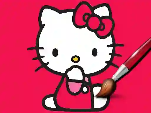Lojë Easy Coloring Kitty në internet