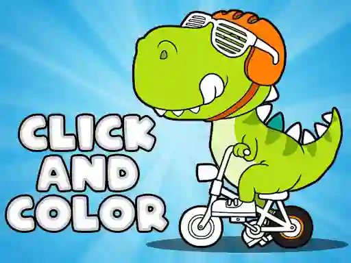 Lojë Click And Color Dinosaurs në internet