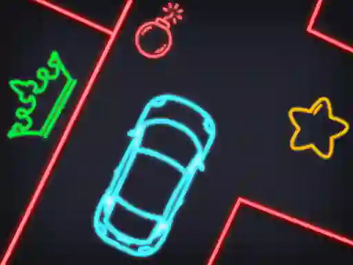 Lojë Neon Car Puzzle në internet
