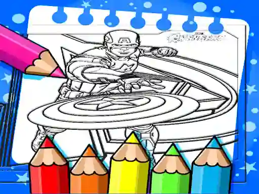 Lojë Captain America Coloring Book në internet