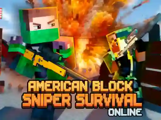 Lojë American Block Sniper Survival Online në internet