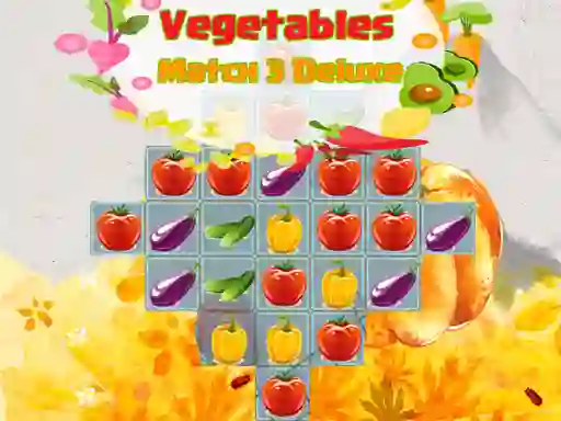 Lojë Vegetables Match 3 Deluxe në internet