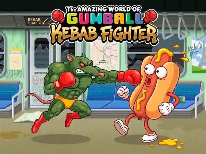 Lojë The Amazing World of Gumball Kebab Fighter në internet