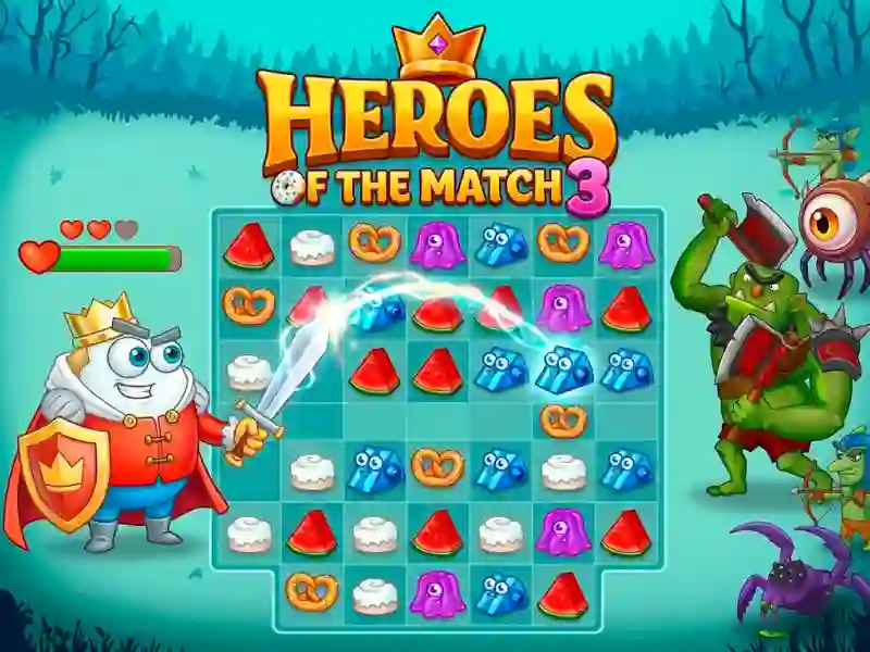 Lojë Heroes of the match 3 në internet