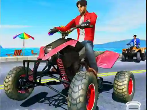 Lojë Quad Bike Traffic Racing Mania në internet