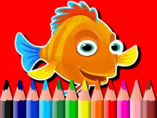 Lojë Back To School: Fish Coloring Book në internet