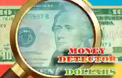 Lojë Money Detector: Dollars në internet