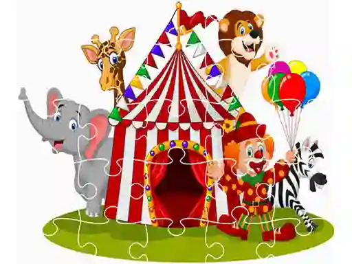 Lojë Party Animals Jigsaw në internet