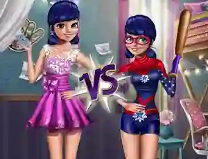 Lojë Good vs Bad Girl në internet