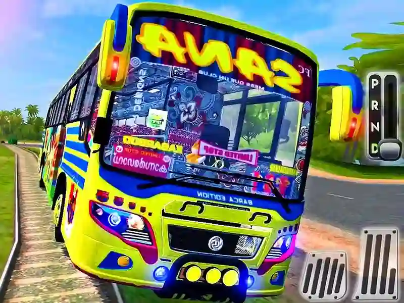 Lojë Indian Uphill Bus Simulator në internet