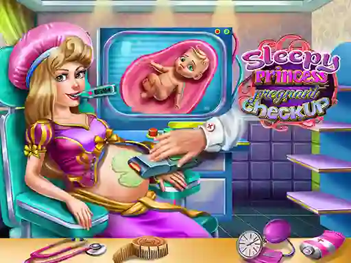 Lojë Sleepy Princess Pregnant Check Up në internet