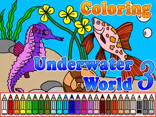 Lojë Сoloring Underwater World 3 në internet